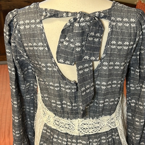 NWT Anthropologie Ryu Lace Cutout Peasant Dress Size L - Picture 8 of 16